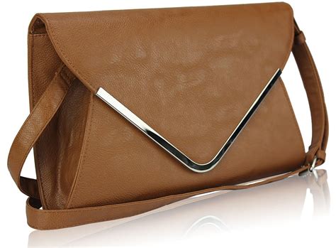 large brown clutch bag